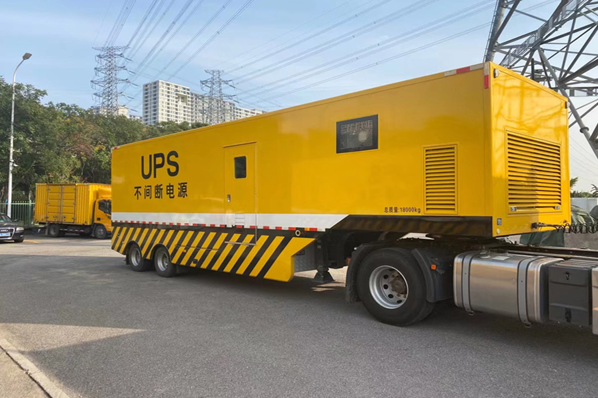 军垦路街道发电机租赁施工现场